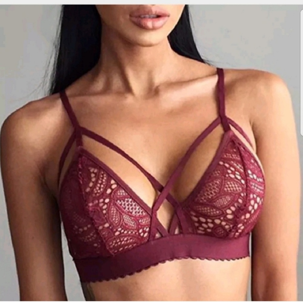 Floral Lace Bralette NWT